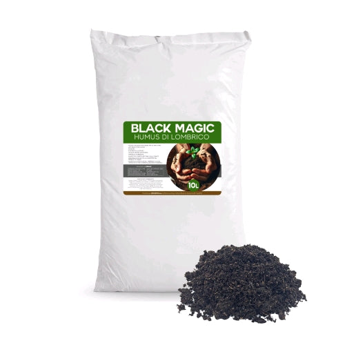 BLACK MAGIC - HUMUS DI LOMBRICO BIOLOGICO - MADE IN ITALY - 10KG
