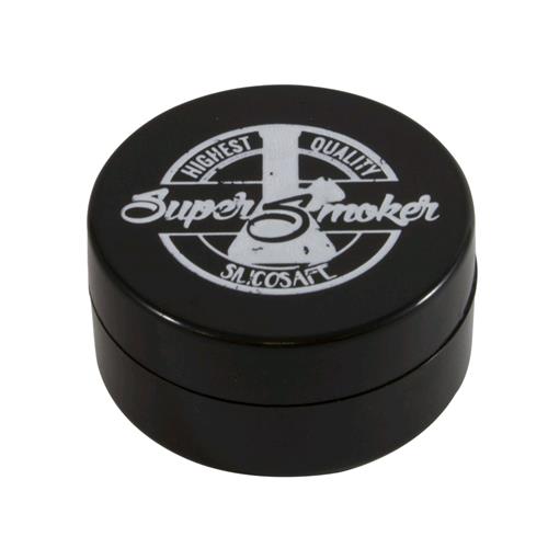 SUPERSMOKER - VASETTO SILICONE SILICOSAFE DOPPIO INSERTO 10ML - NERO
