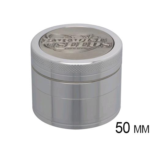 PARADISE SEEDS - GRINDER 3D LOGO ARGENTO 50 MM 4 PARTI