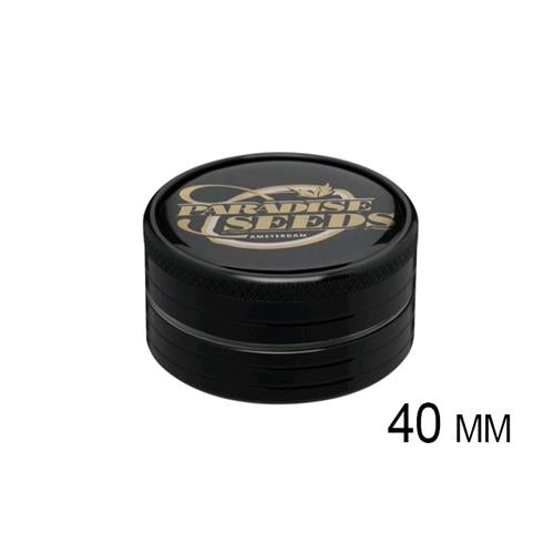 PARADISE SEEDS - GRINDER LOGO NERO 40 MM 2 PARTI