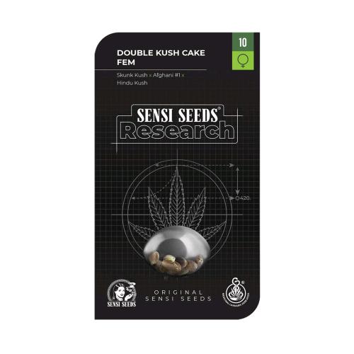SENSI SEEDS - DOUBLE KUSH CAKE FEMMINIZZATA - RESEARCH - 3 SEMI