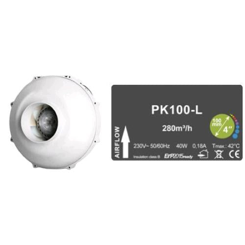 PRIMA KLIMA - ESTRATTORE CABLATO PK100-L - Ø100 - UNA VELOCITÀ - 280 MC/H