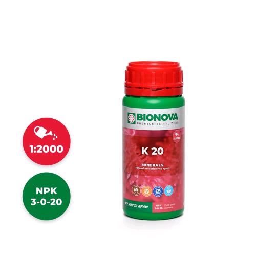 FINO A ESAURIMENTO SCORTE BIONOVA - K 20 - POTASSIO 20% - 250ML