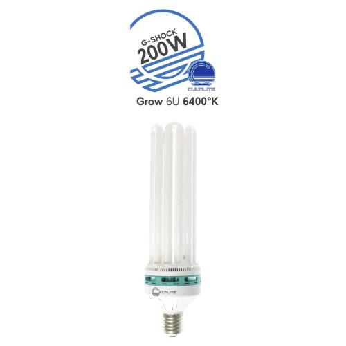 CULTILITE - G-SHOCK 200W GROW - LAMPADA CFL BASSO CONSUMO - 6400°K