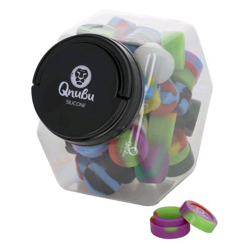 QNUBU - BARATTOLO DI CONTENITORI IN SILICONE 5ML (50 UNITÀ)