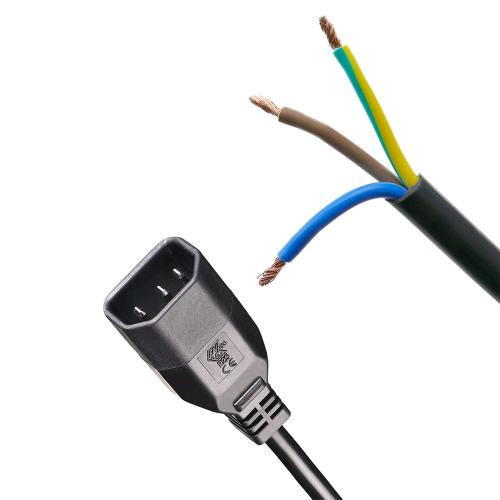 CAVO IEC PLUG (R25) + PUNTALI 3X1 16A  190 CM