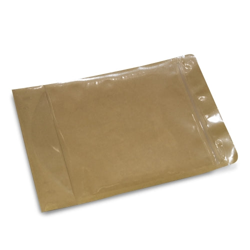 QNUBU - ZIP BAGS - ANTI-ODORE IN CARTA KRAFT 28GR 15X23,5 CM (CONFEZIONE DA 50 PEZZI)