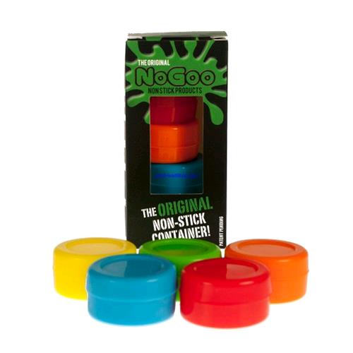 NOGOO - CONTENITORI ANTIADERENTI  IN SILICONE - 5 UNITA' COLORI MISTI