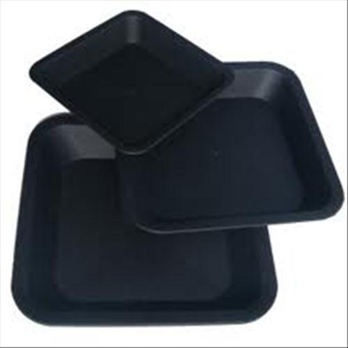 SOTTOVASO QUADRATO IN PLASTICA - DIAG 23CM | BASE 16,5X16,5 CM (X VASO 9L)