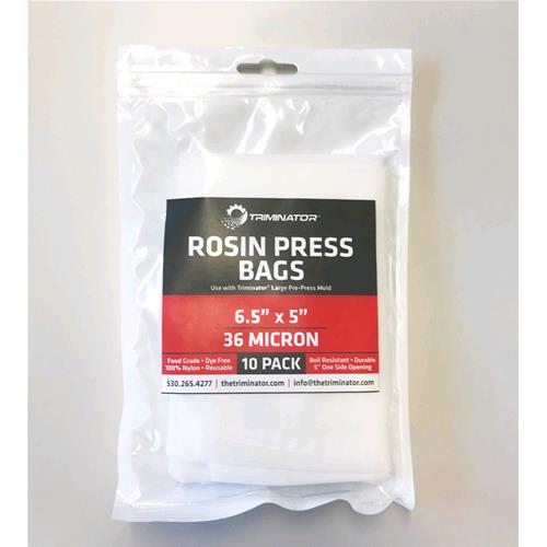 TRIMINATOR - 10 SACCHETTI PER PRESSA IN NYLON PER ESTRAZIONE - XL 36U- 6,5"X5"