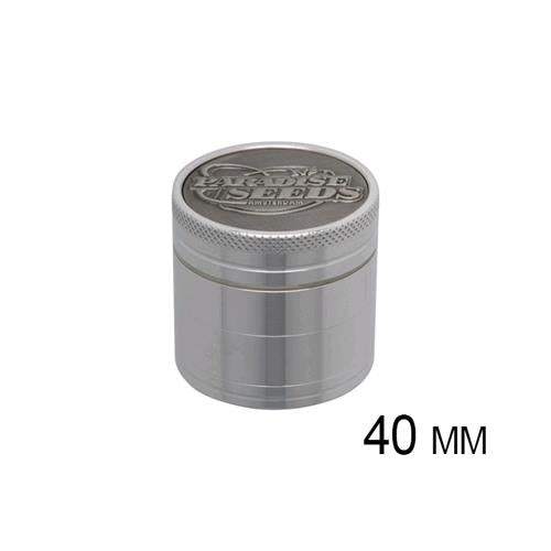PARADISE SEEDS - GRINDER LOGO ARGENTO 40 MM 4 PARTI