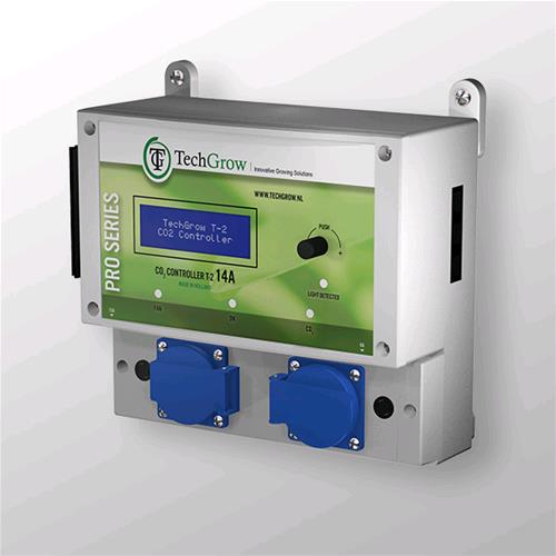 TECHGROW - T-2 PRO CO2 CONTROLLER 14A - (SENSORE NON INCLUSO)
