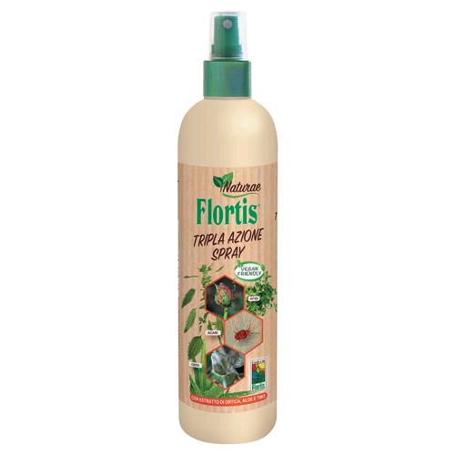 FLORTIS - TRIPLA AZIONE SPRAY - 500ML - TRIPLA AZIONE CONTRO INSETTI, ACARI E MALATTIE