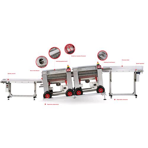 SU ORDINAZIONEMASTERTRIMMER - NASTRO TRASPORTATORE IN INGRESSO PER MT TUMBLER 500, 500 MED E 200