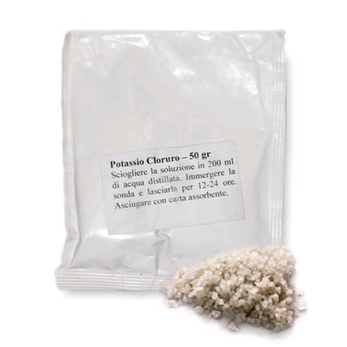 POLVERE SOLUBILE PER PULIZIA ELETTRODI - CLORURO DI POTASSIO - BUSTINA 50 GR