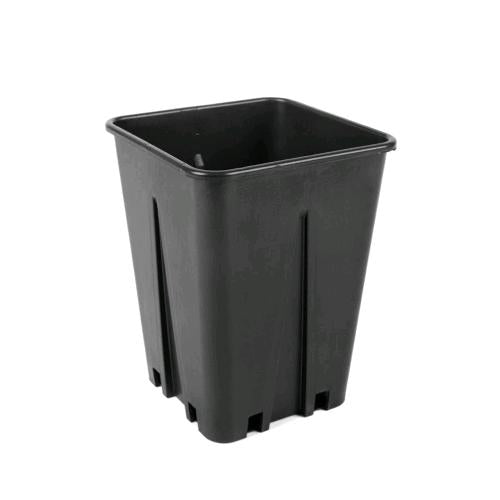 VASO QUADRATO CON COSTOLATURA ANTISPIRALIZZAZIONE 13X13X18 - 2.4L