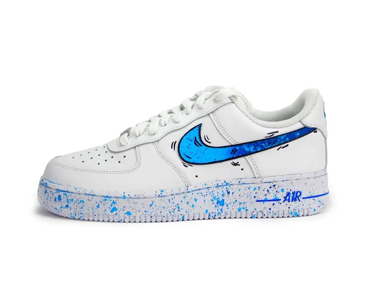 Nike AF1 Low Comics Sketches Blue