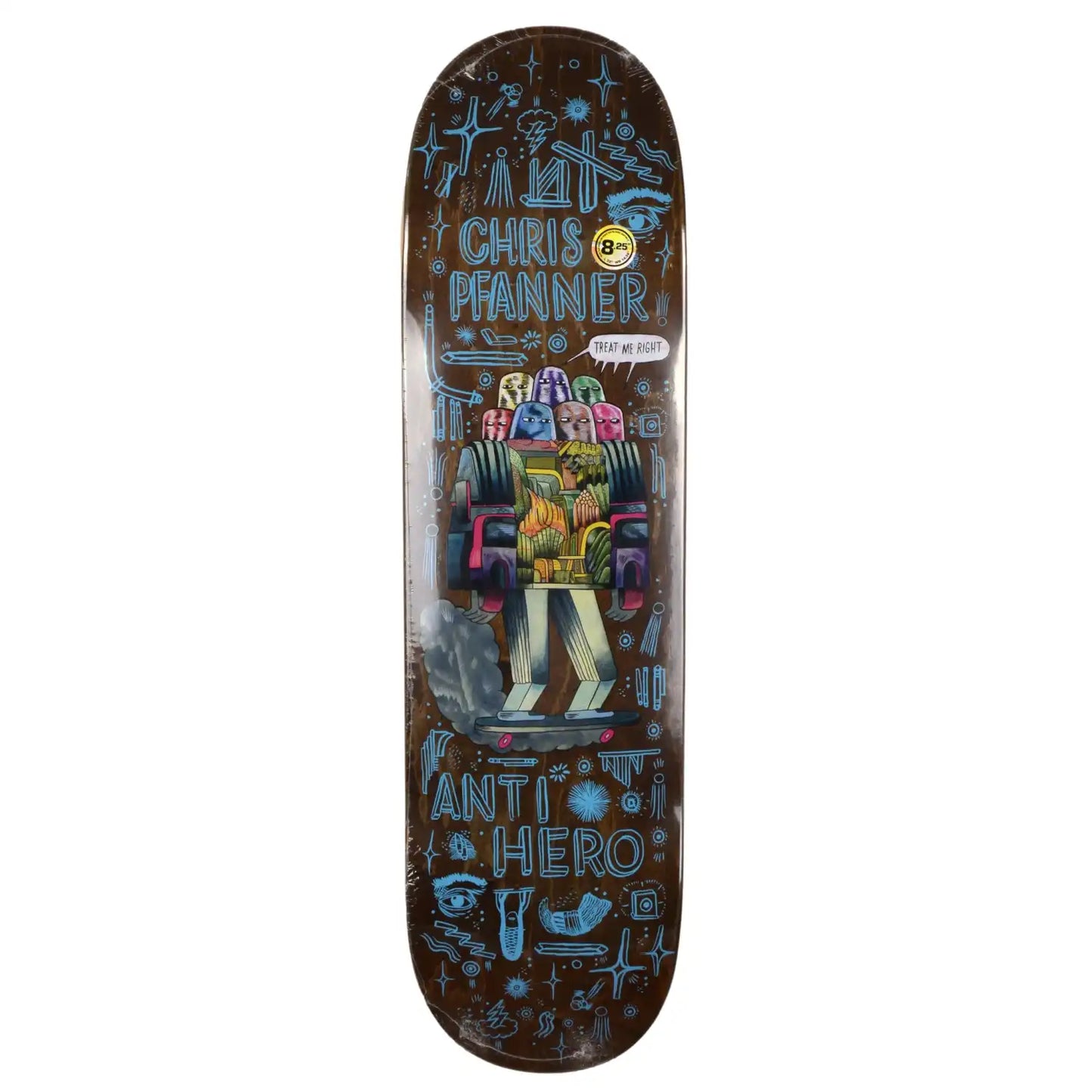 ANTI HERO PFANNER HUG PAVEMENT II SKATEBOARD DECK-8.25